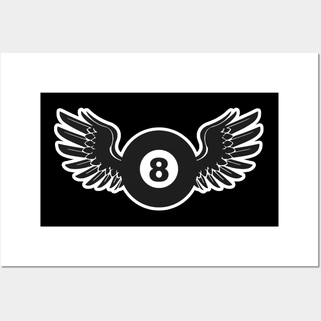 FLYING 8 BALL Wall Art by BG305